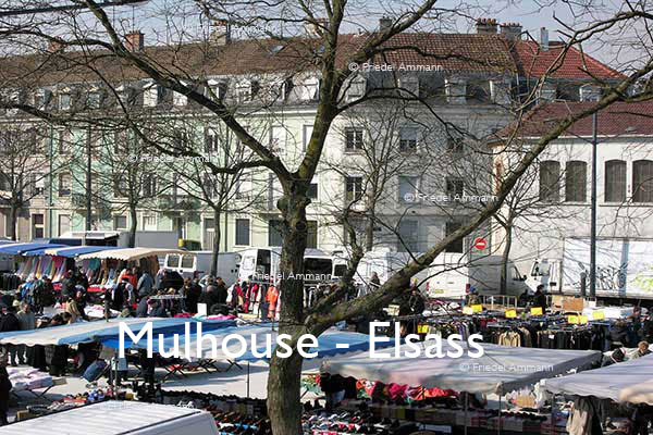 WORLD – France, Elsass – Markt / Marché, Mulhouse