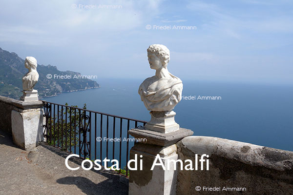 WORLD - Italia, Sud - Amalfiküste / Costa di Amalfi - «Terrazza dell'infinito», Villa Cimbrone - Ravello