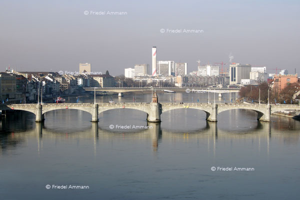 BASEL – Impressionen 2 - Mittlere Rheinbrücke - Basler Chemie