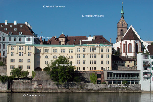 BASEL - Historische Gebäude - Alte Universität (gegründet 1460), Martinskirche 