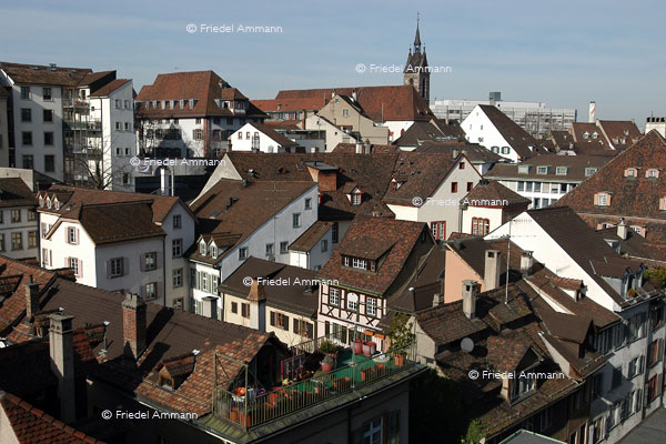 BASEL - Historische Gebäude - Altstadt, Peterskirche