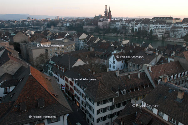 BASEL - Kleinbasel, Rhein, Münster, Grossbasel