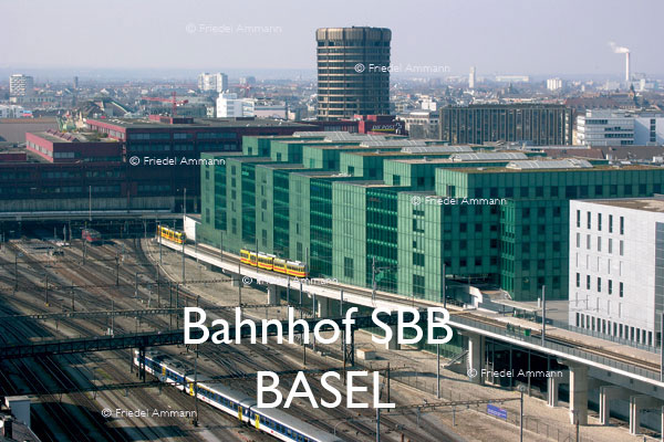 BASEL - Bahnhof SBB - Burckhardt Gebäude, BIZ-Turm