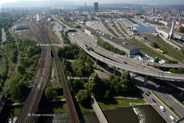 BASEL – Mobilität - Güterbahnhof DB, Badischer Bahnhof, Nordtangente