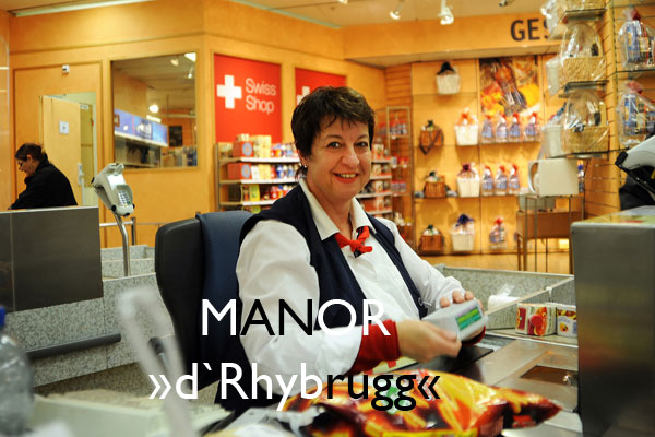 BASEL – Shopping - MANOR, »d'Rhybrugg« - Greifengasse 22