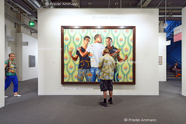 ART Unlimited 44 Basel 2013 - Kehinde Wiley, The Trhee Graces Galerie Daniel Templon, Paris 