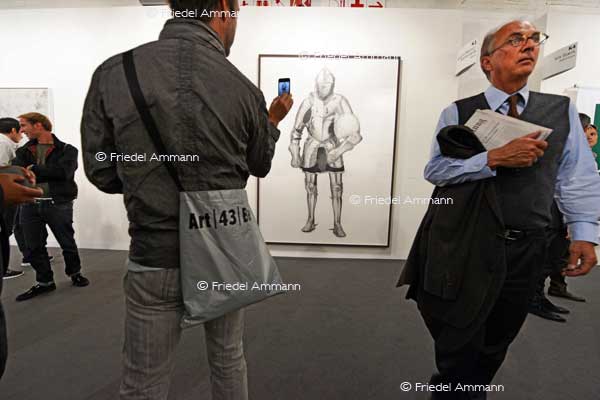 ART Unlimited 43 Basel 2012 - Karl Haendel - «Knight»3 - 2010, pencil on paper - Galleria Raucci / Santamaria, Napoli