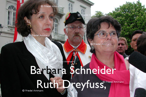 BASEL - Prominente - Barbara Schneider, Altregierungsrätin - Ruth Dreyfuss, Altbundesrätin