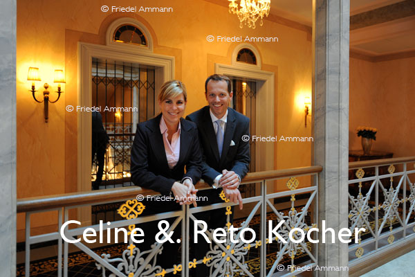 BASEL - Prominente - Celine und Reto Kocher, Direktion Hotel Les Trois Rois