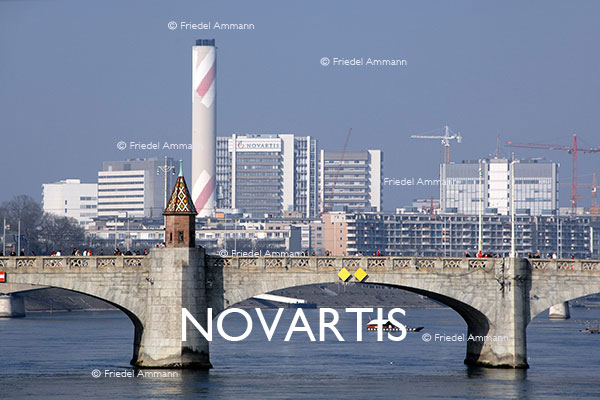 BASEL - Pharma, Chemie - Mittlere Rheinbrücke, Novartis 