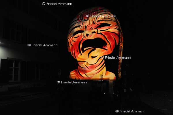 BASEL - Fasnacht 2011 - Laternenausstellung auf dem Münsterplatz