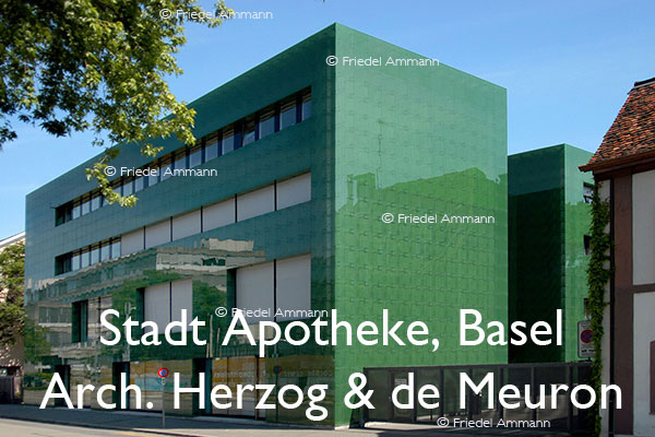 BAUTEN - Architektur 20. Jahrhundert - Stadt Apotheke, Basel, Schweiz - Architekten Herzog & de Meuron