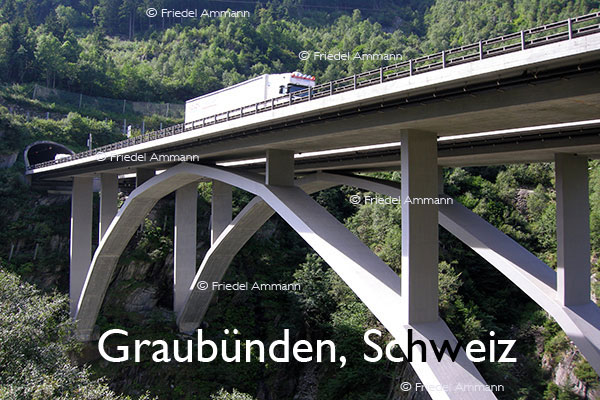 BAUTEN – Brücken / Bridges - Thusis, S. Bernadino, Schweiz