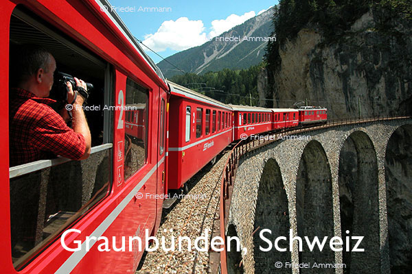 BAUTEN – Brücken / Bridges - Landwasserviadukt, Rhätische Bahn - Graubünden, Schweiz