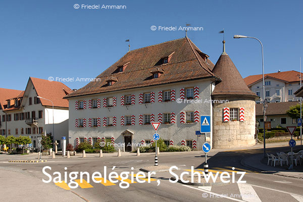 BAUTEN - Historische Bauten- Archivturm - Saignelégier, Schweiz