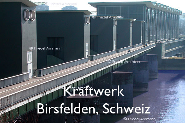 BAUTEN - Industriegebäude - Wasserkraftwerk - Birsfelden, Schweiz
