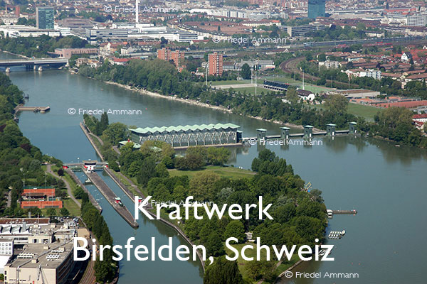 BAUTEN - Industriegebäude - Wasserkraftwerk - Birsfelden, Schweiz