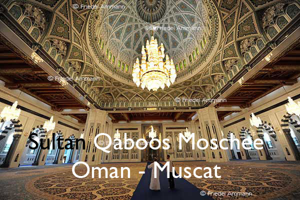 BAUEN - Innenarchitektur - Sultan Qaboos Moschee - Muscat, Oman