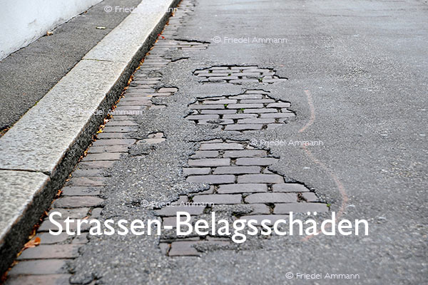 BAUTEN / MOBILITÄT – BUILDINGS / MOBILITY - Strassen, Tunnels - Roads, Tunnel – Strassen-Belagsschäden
