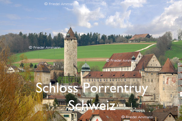 BAUTEN / BUILDINGS - Burgen / Castles  – Schloss Porrentruy, Schweiz