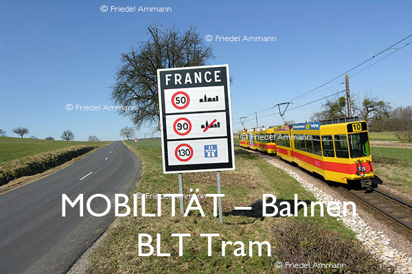 BAUTEN / MOBILITÄT – Bahn – BLT Tram - Dornach-Basel-Rodersdorf - Grenzübergang nach Leimen, France