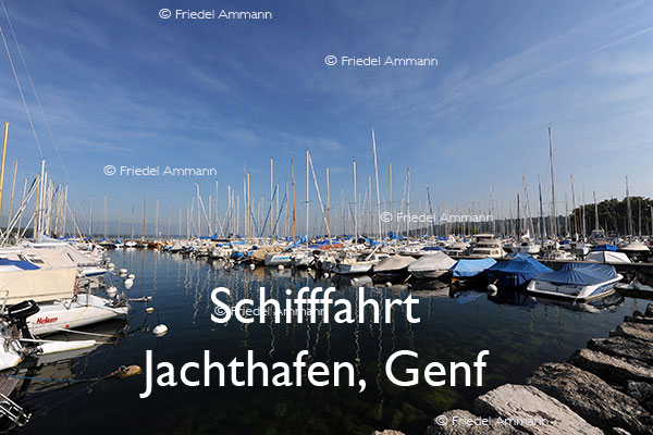 BAUTEN / MOBILITÄT – Schifffahrt – Jachthafen, Genf, Genève, Schweiz