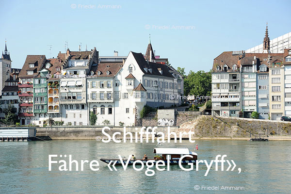 BAUTEN / MOBILITÄT – Schifffahrt – Klingental-Fähre «Vogel Gryff», Basel, Schweiz