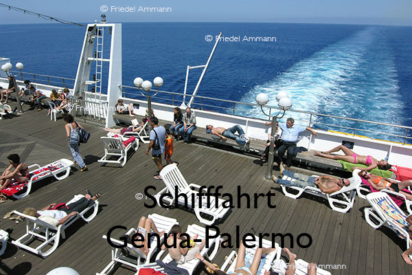 BAUTEN / MOBILITÄT – Schifffahrt – Genua-Palermo, Mittelmeer