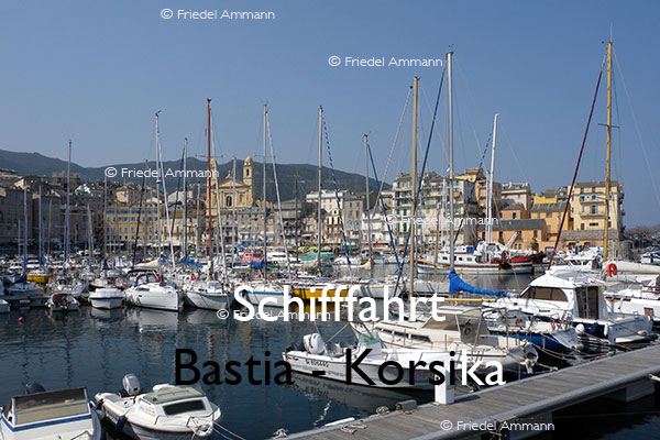BAUTEN / MOBILITÄT – Schifffahrt – Jachthafen, Bastia - Korsika, Corsica, France