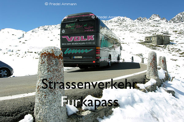 BAUTEN / MOBILITÄT – Strassenverkehr / Traffic – Furkapass, Schweiz