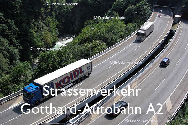 BAUTEN / MOBILITÄT – Strassenverkehr / Traffic - Gotthard-Autobahn A2, Schweiz