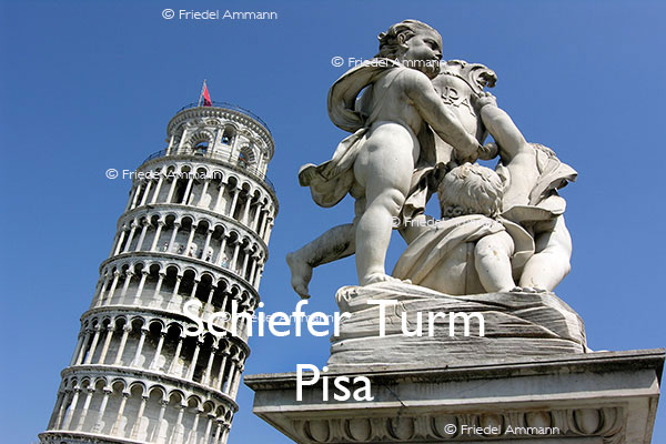KULTUR – Denkmäler / Kunst im öffentlichen Raum – Schiefer Turm, Denkmal - Pisa, Italia