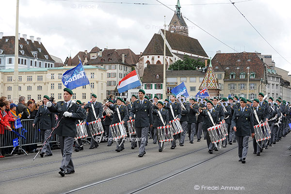 KULTUR - Basel Tattoo – Umzug durch die Stadt – Rekrutenspiel, Schweiz