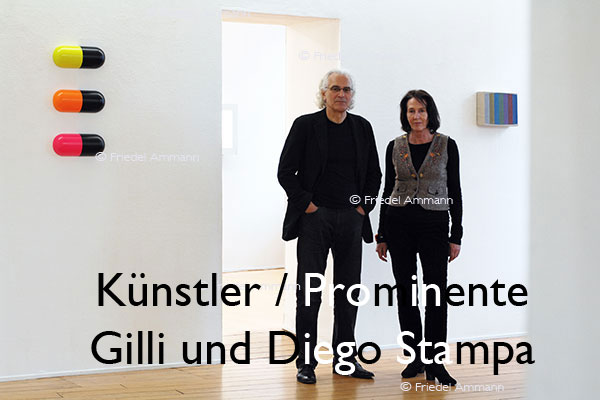 KULTUR – Künstler / Prominente - Gilli und Diego Stampa, Galeristen – Basel, Schweiz