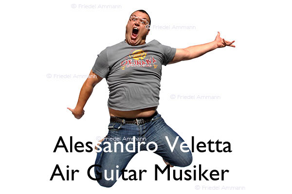 KULTUR – Musik - Alessandro Veletta, Air Guitar Musiker - Schweizer Meister