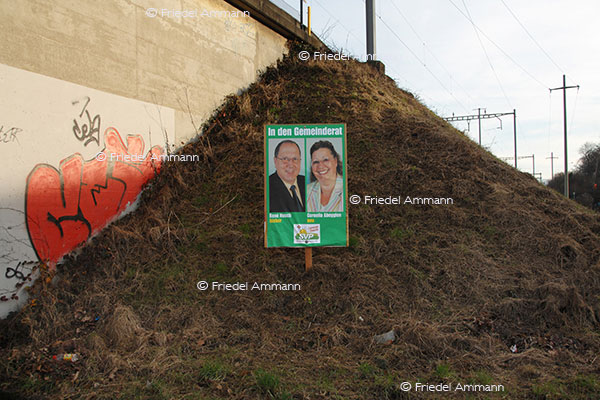 LEBEN - Politik, Geschichte – Schweizer Wahlplakat