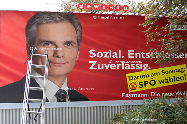 LEBEN - Politik, Geschichte – Österreichisches Wahlplakat