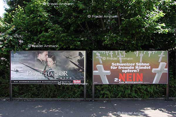 LEBEN - Politik, Geschichte – Schweizer Wahlplakat