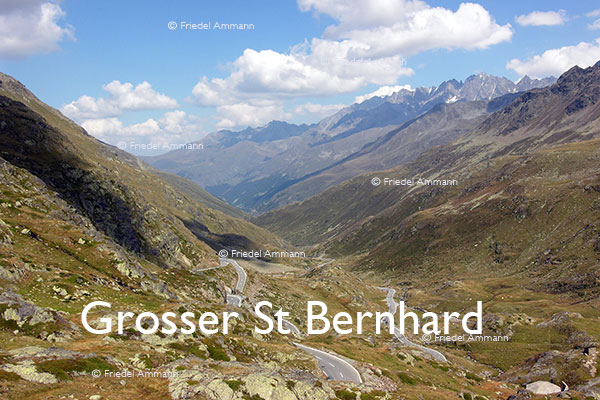SCHWEIZ - Alpen – Passstrasse Grosser St Bernhard - Wallis, Valais