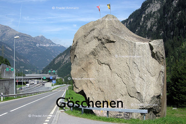 SCHWEIZ - Alpen - Teufelsfelsen, Göschenen, Gotthard 