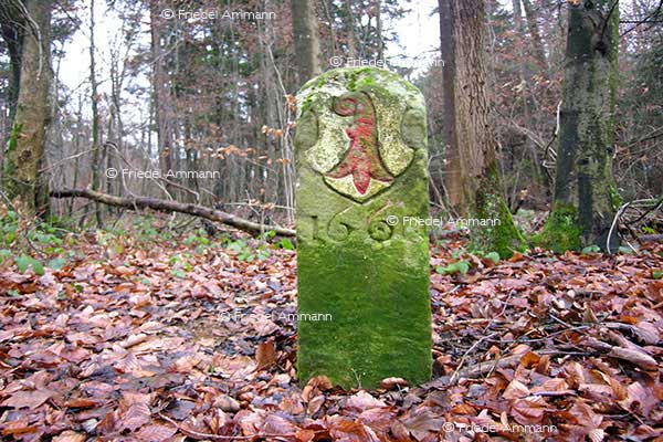 SCHWEIZ - Baselland - Kantonsgrenzstein