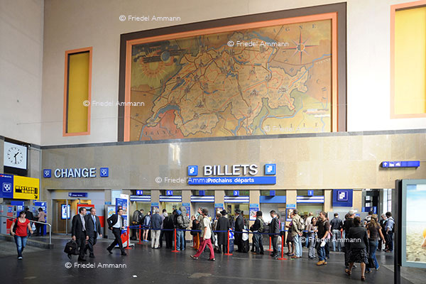 SCHWEIZ – Genf / Genève - Gare de Cornavin, Hauptbahnhof SBB