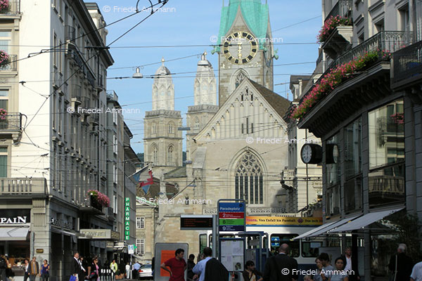 SCHWEIZ – Zürich – Grossmünster, Fraumünsterkirche