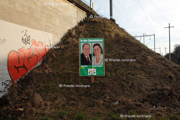 SCHWEIZ – Geschichte / Politik - Plakat Wahlkampf
