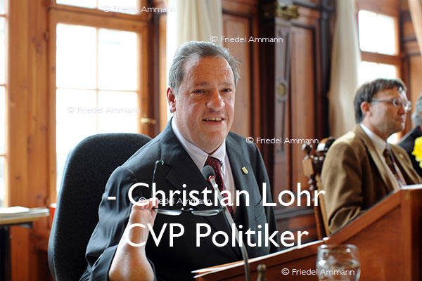 SCHWEIZ – Geschichte / Politik - Christian Lohr, CVP Politiker
