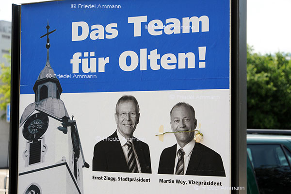 SCHWEIZ – Geschichte / Politik - Plakat Wahlkampf