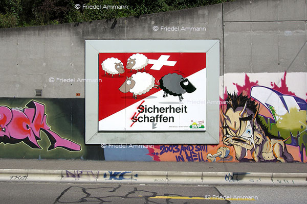 SCHWEIZ – Geschichte / Politik - Plakat Wahlkampf