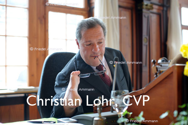 SCHWEIZ – Geschichte / Politik - Christian Lohr, CVP - Rathaus Weinfelden, Thurgau 