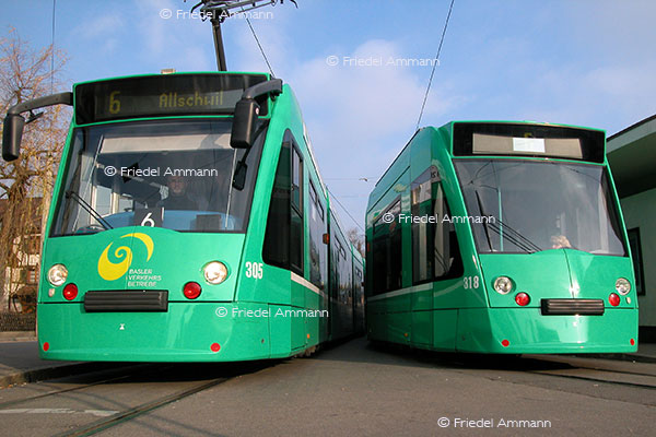 SCHWEIZ - Service Public - Basler Verkehrsbetriebe, Combino Trams