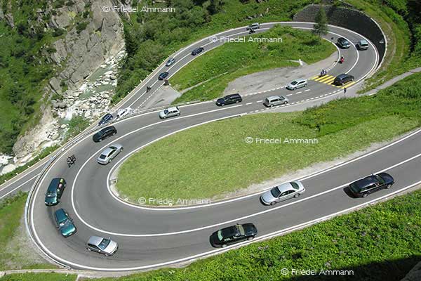 SCHWEIZ - Verkehr, Mobilität - Göschenen Andermatt, Schöllenenschlucht